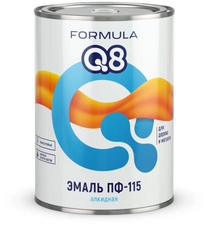 Эмаль ПФ-115 красная 0.9 кг Formula Q8 / 14